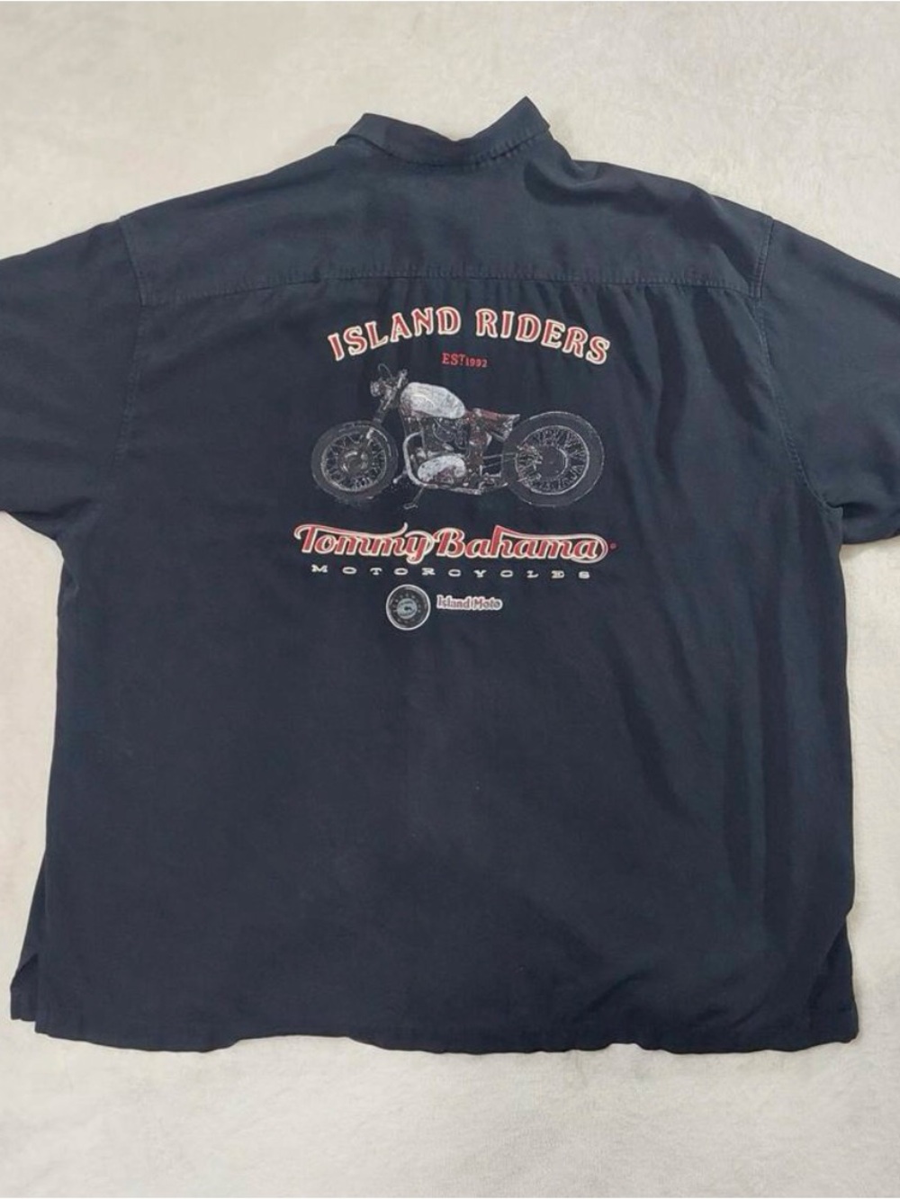 Tommy Bahama Black Island Riders Short-Sleeve Button-Down Shirt